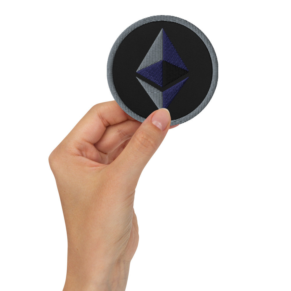 ETHEREUM Embroidered Patches | Appliques & Patches | ethereum-embroidered-patches | printful