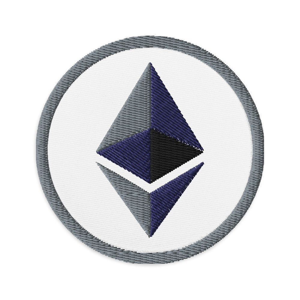 ETHEREUM Embroidered Patches | Appliques & Patches | ethereum-embroidered-patches | printful
