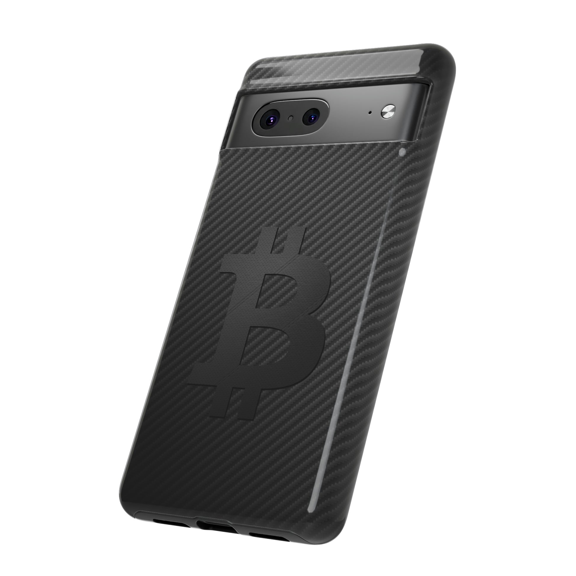 Bitcoin Fiber Blk Leather Tough Case In N Out Crypto