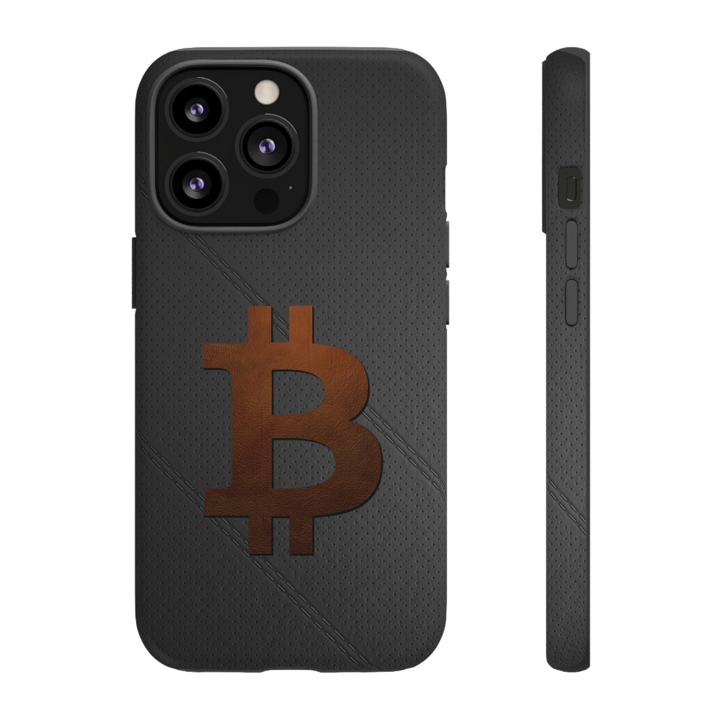 Bitcoin Brown Leather Case