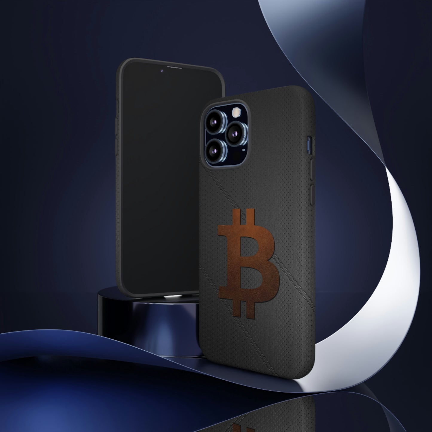 Bitcoin Brown Leather Case