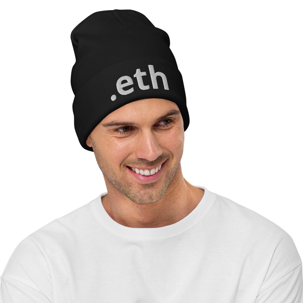 ETHEREUM ETH Embroidered | Hats | ethereum-eth-embroidered-beanie | printful