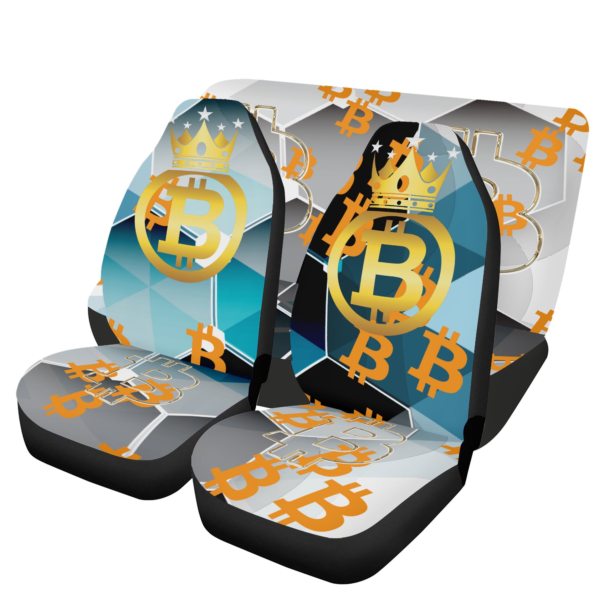 Bitcoin Car Crown | car accessories | bitcoin-car-seat-cover-set | INKPODFULFILM