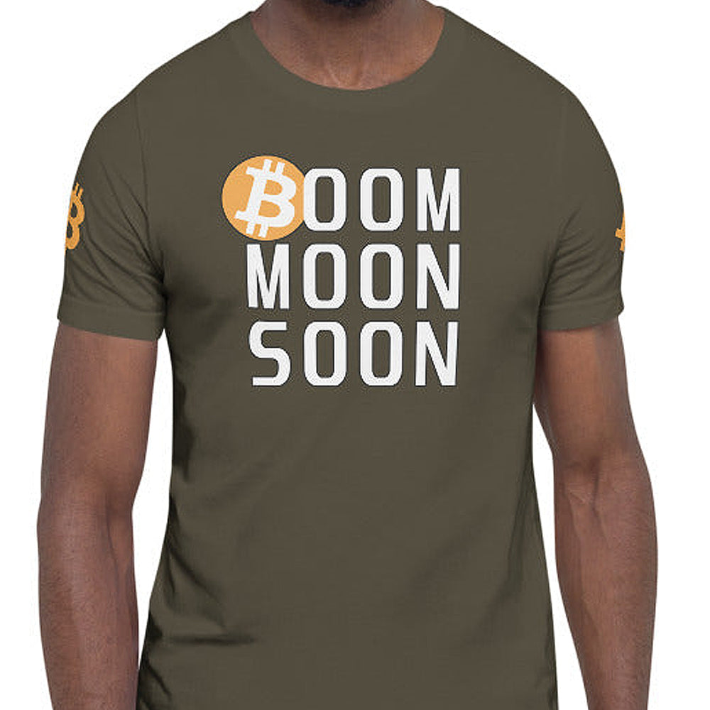 Bitcoin Boom Moon Soon | Shirts & Tops | bitcoin-boom-moon-soon-tees | printful