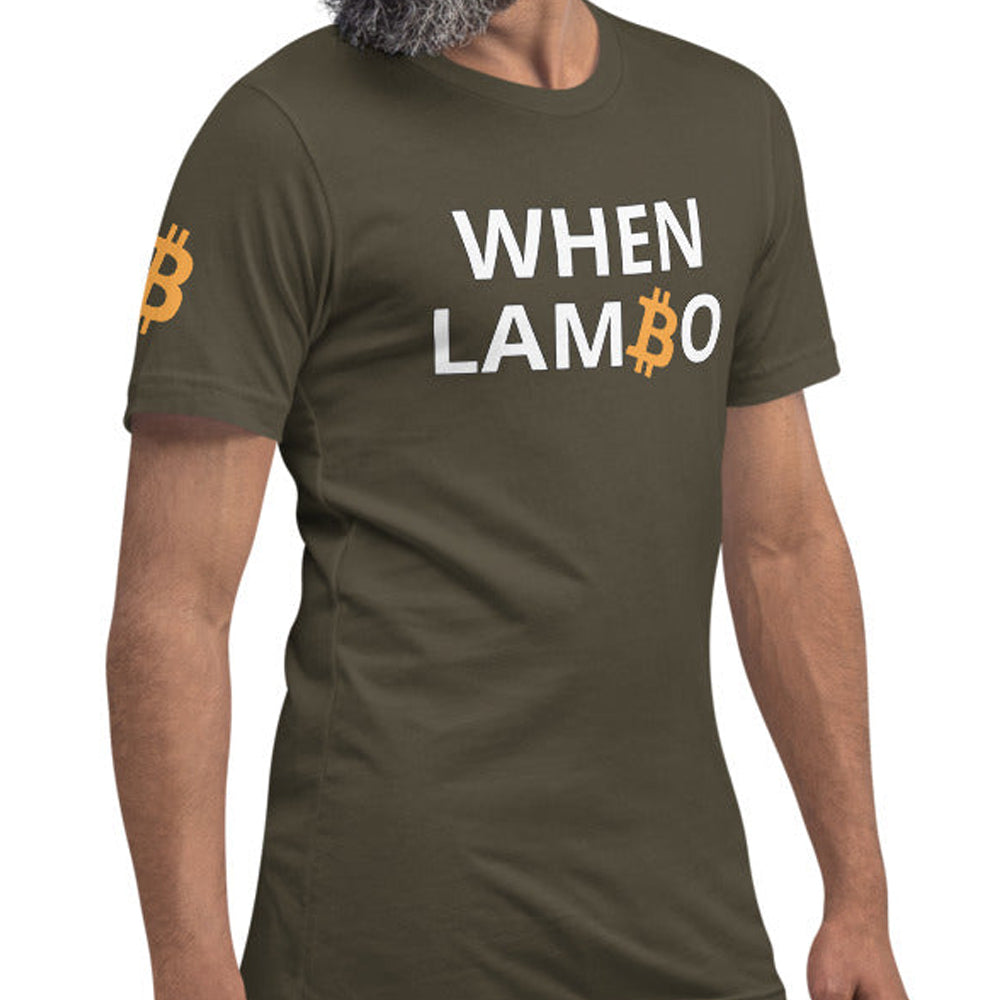 Bitcoin When Lambo | Shirts & Tops | bitcoin-when-lambo-tee | printful