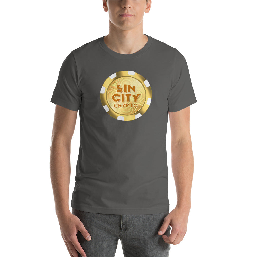 Sin City Crypto Chip | Shirts & Tops | sin-city-crypto-chip-tee | printful