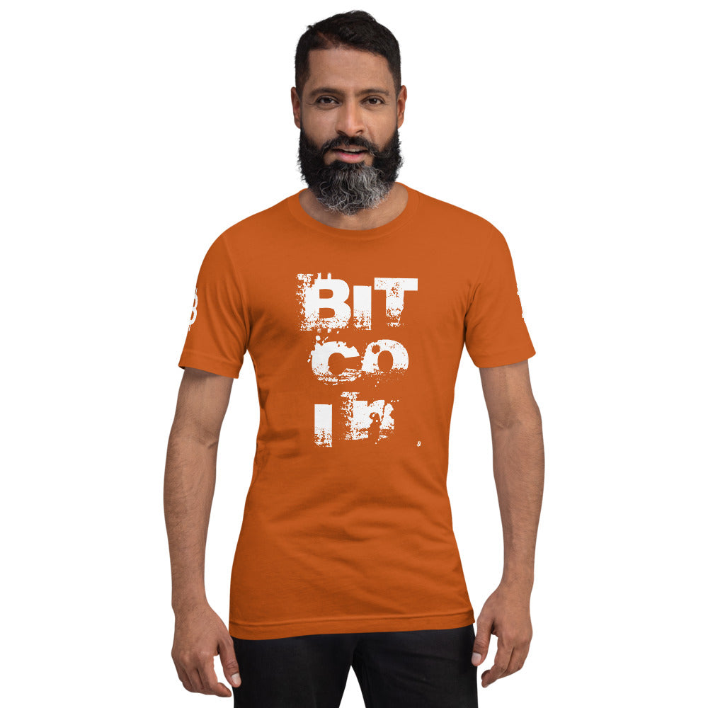 Bitcoin Grunge | Shirts & Tops | bitcoin-grunge-tee | printful