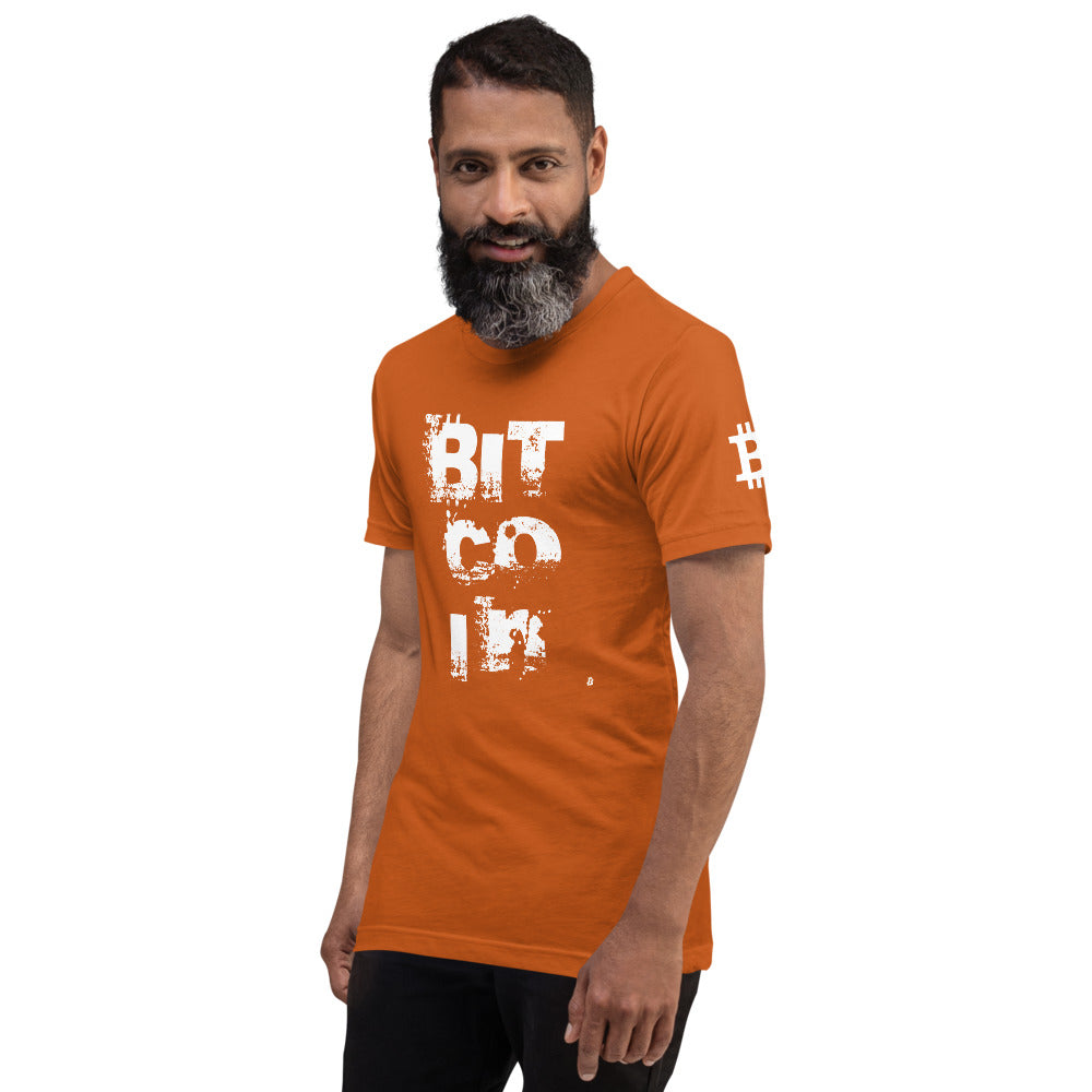 Bitcoin Grunge | Shirts & Tops | bitcoin-grunge-tee | printful