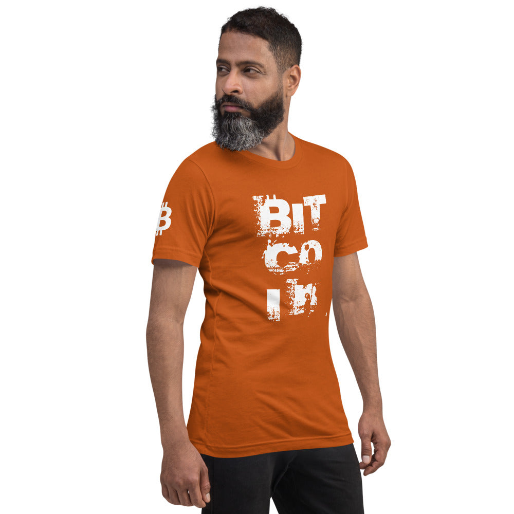 Bitcoin Grunge | Shirts & Tops | bitcoin-grunge-tee | printful