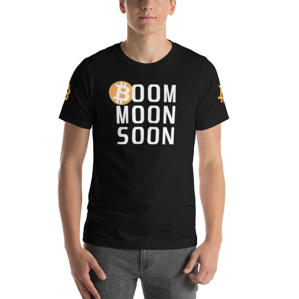 Bitcoin Boom Moon Soon | Shirts & Tops | bitcoin-boom-moon-soon-tees | printful
