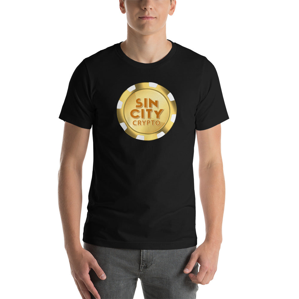 Sin City Crypto Chip | Shirts & Tops | sin-city-crypto-chip-tee | printful
