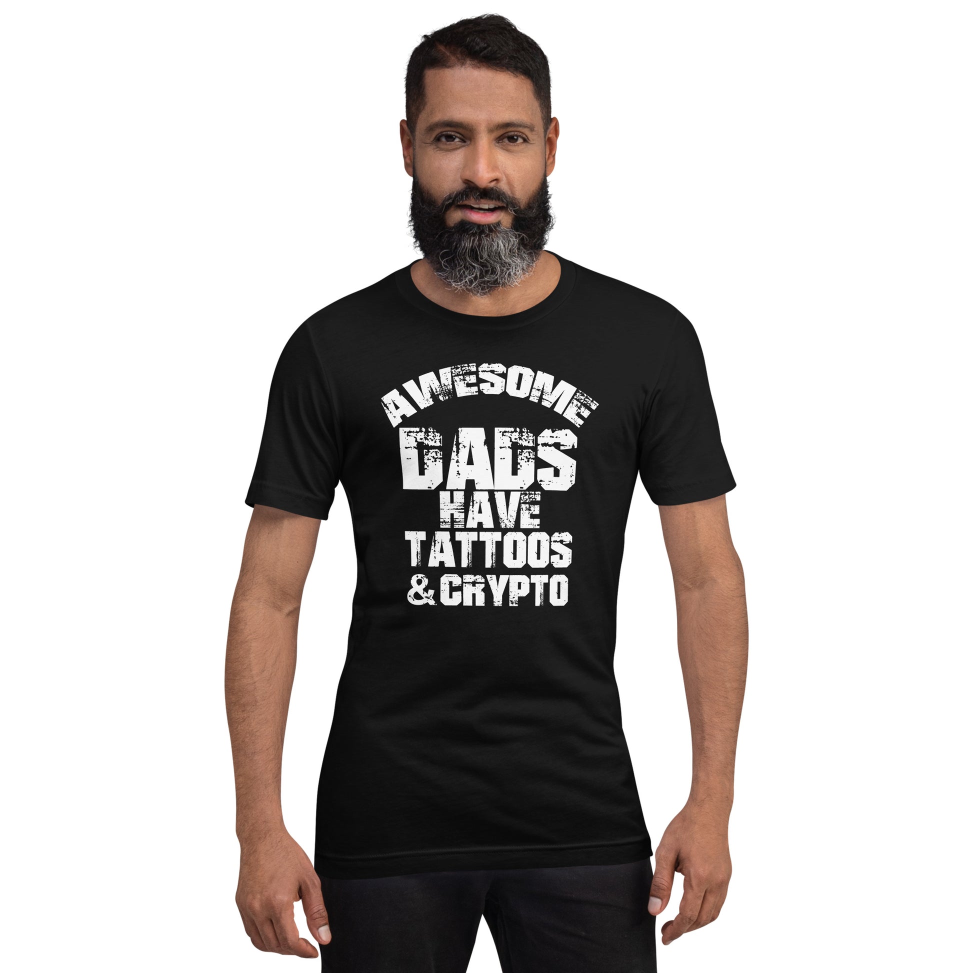 Awesome Dads Have Tattoos And Crypto | Shirts & Tops | awesome-dads-have-tattoos-and-crypto | printful