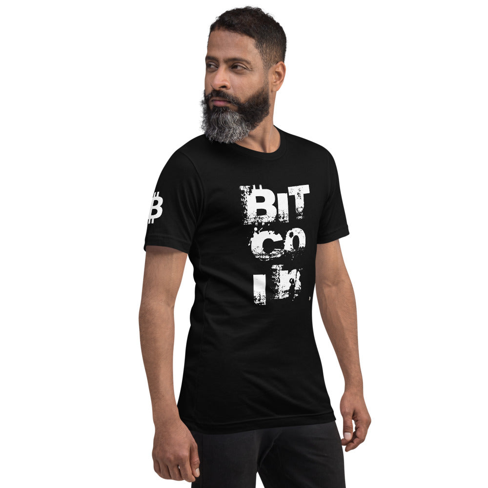 Bitcoin Grunge | Shirts & Tops | bitcoin-grunge-tee | printful