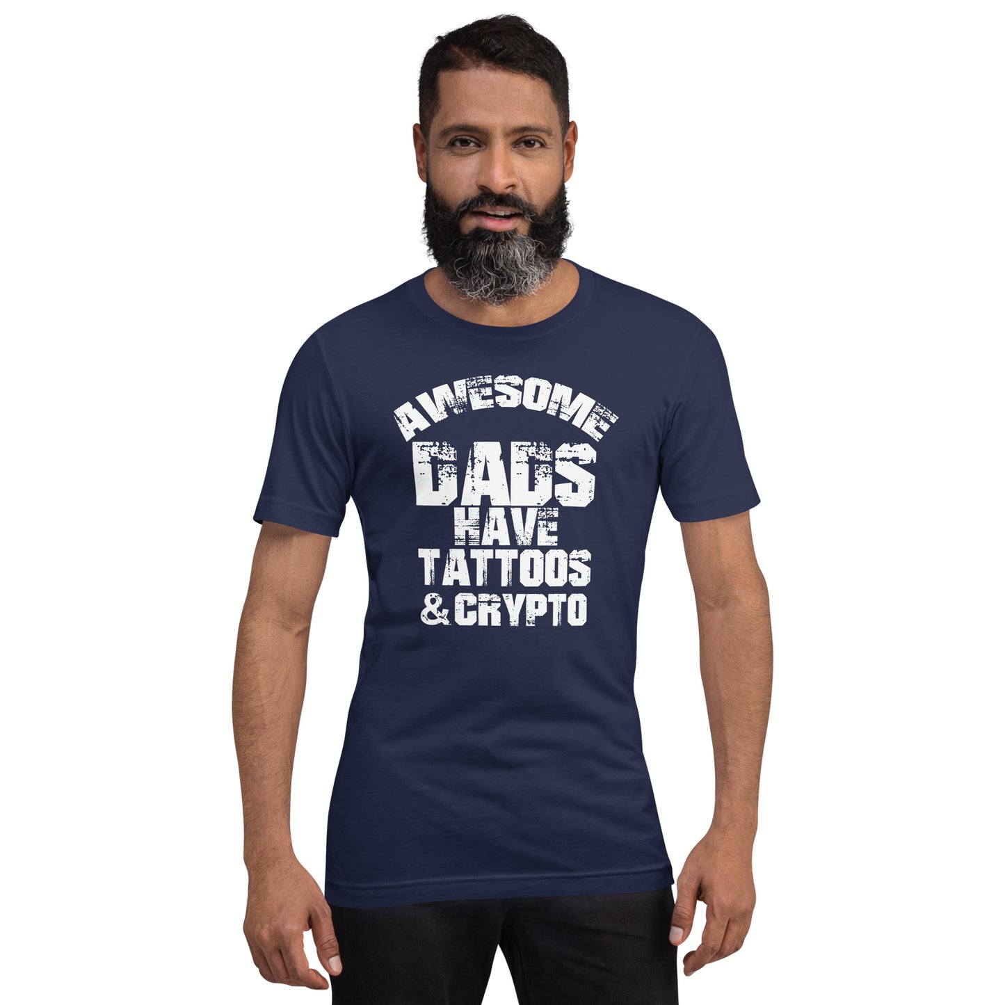 Awesome Dads Have Tattoos And Crypto | Shirts & Tops | awesome-dads-have-tattoos-and-crypto | printful