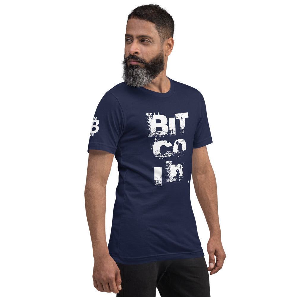 Bitcoin Grunge | Shirts & Tops | bitcoin-grunge-tee | printful