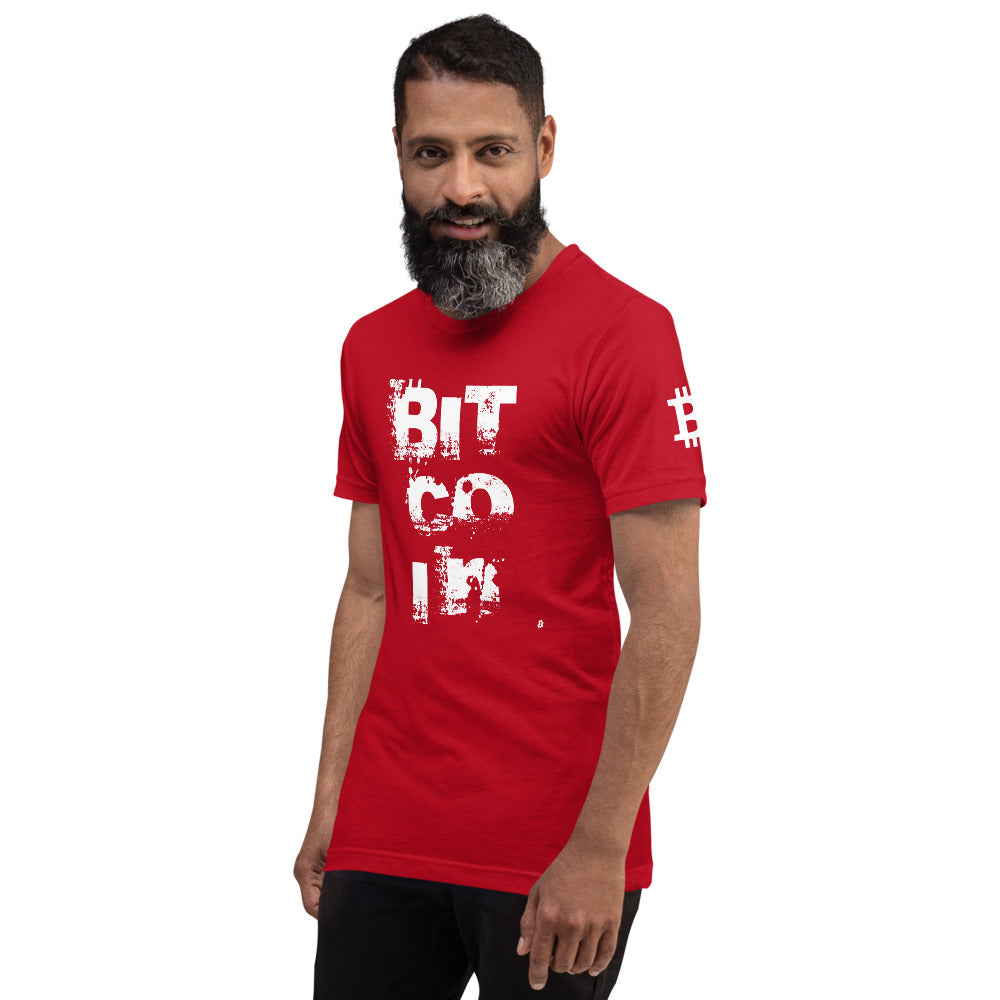 Bitcoin Grunge | Shirts & Tops | bitcoin-grunge-tee | printful