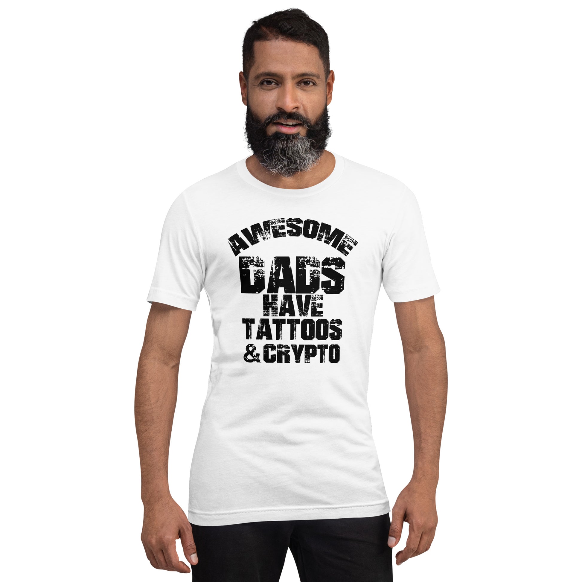 Awesome Dads Have Tattoos And Crypto | Shirts & Tops | awesome-dads-have-tattoos-and-crypto | printful